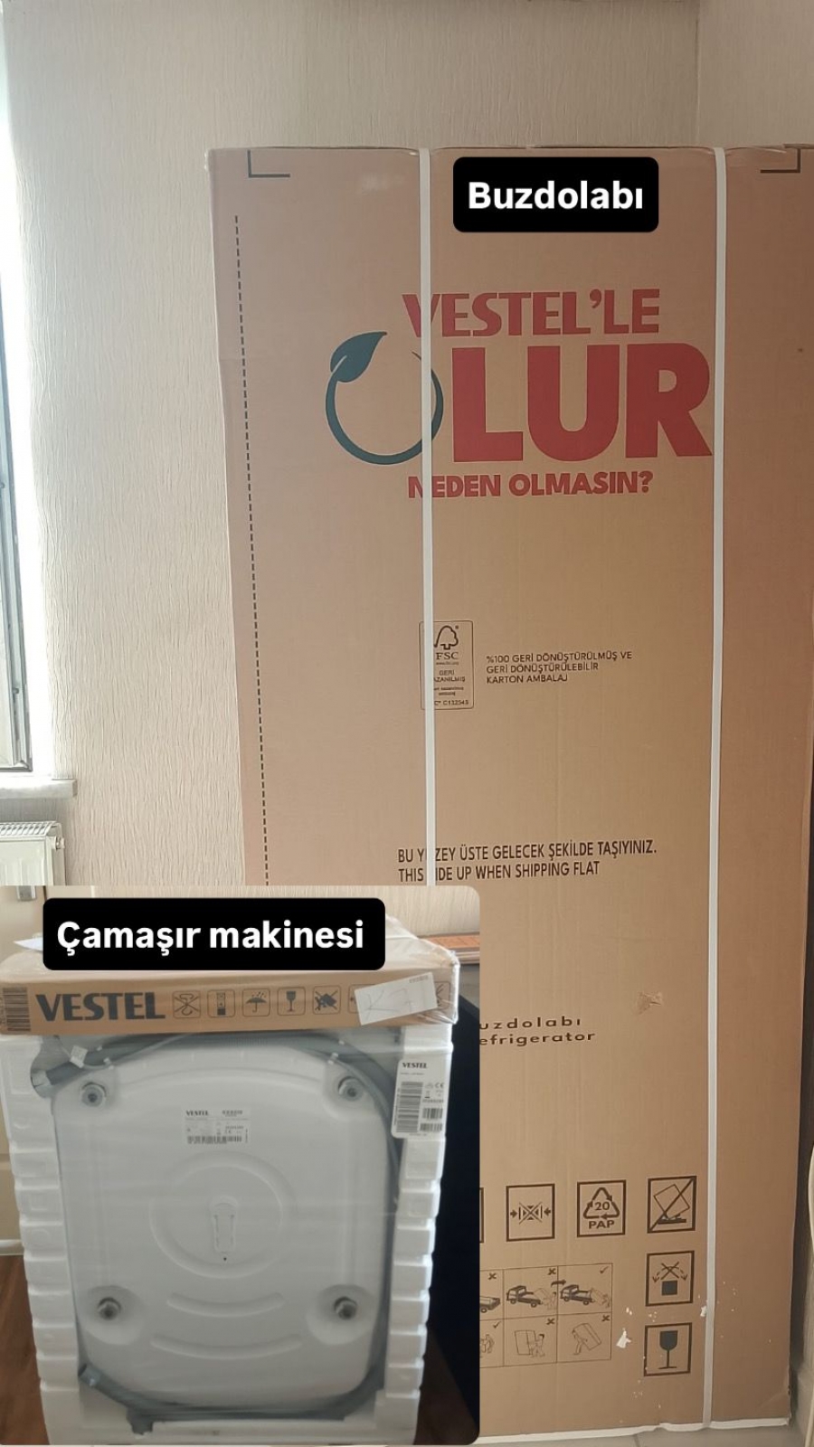 YENİ EVLENEN ÇİFTİMİZE İHTİYACI OLDUKLARI BEYAZ EŞYA DESTEĞİ YAPILDI 