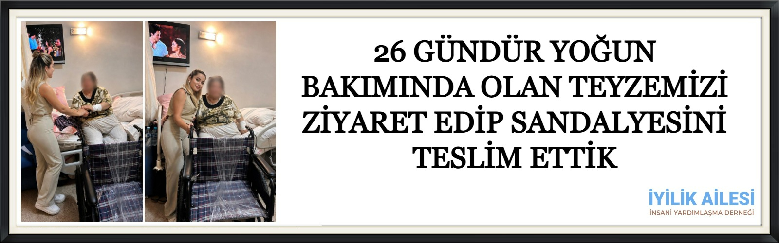 HASTANEDDE YATAN KADIN TEKERLEKLİ SANDALYE 